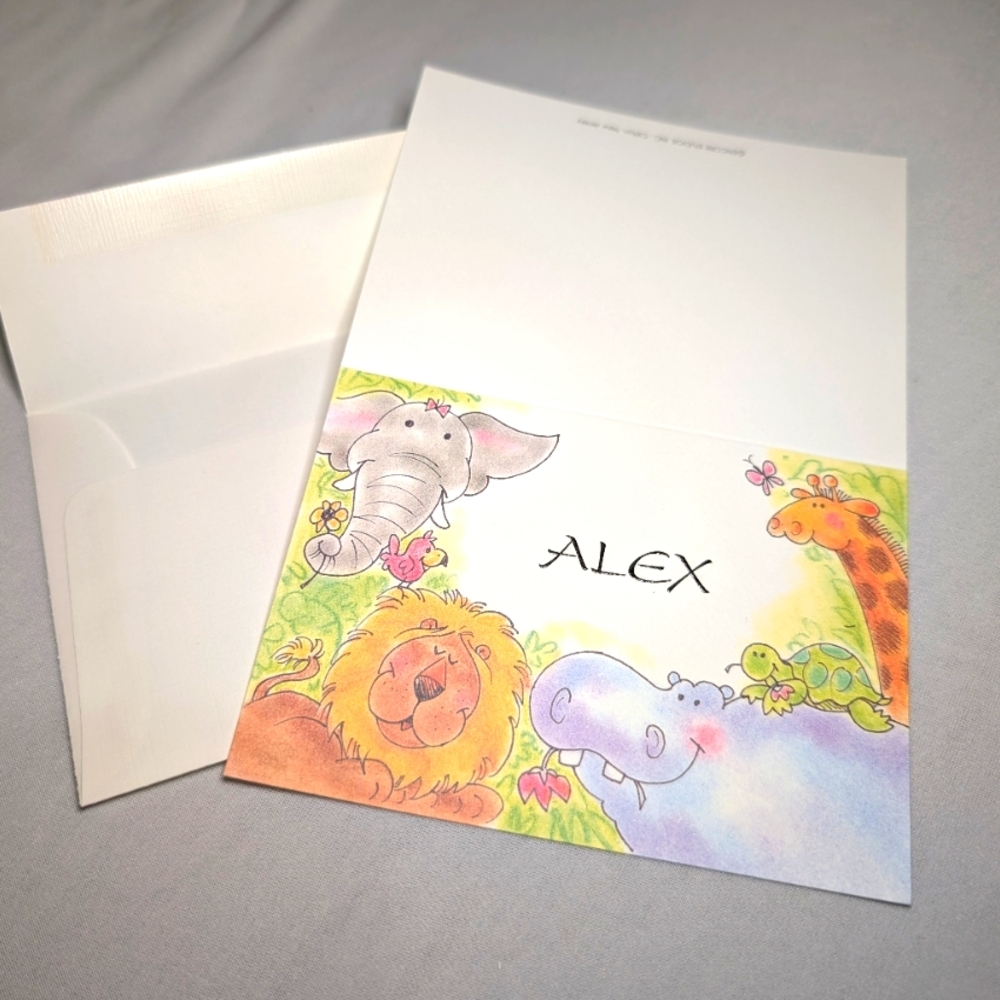 Personalized cards. Thank you notes. Babies. Kids.